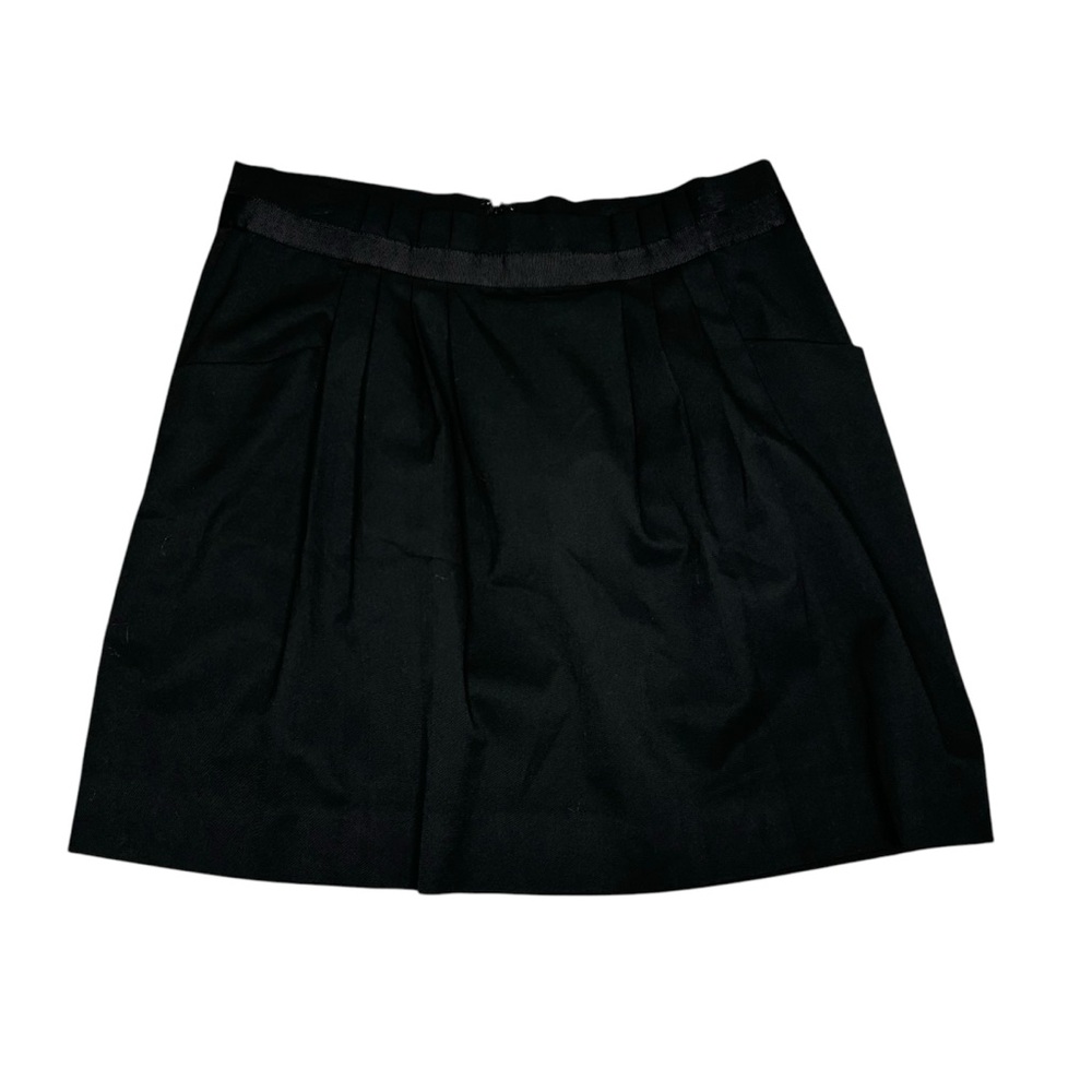 Gap Pleated Black Zip Up Skirt Size 10